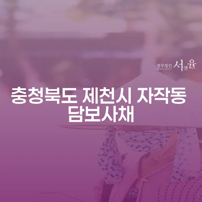 충청북도 제천시 자작동 담보사채 해결 방법이 궁금하세요?